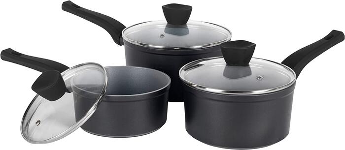 Russell Hobbs RH01706EU Pearlised saucepan set