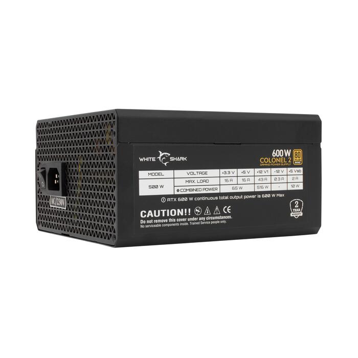 White Shark GPSU-B600S Colonel-2 600W 80+