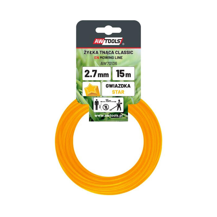 Zvaigžņu trimmera aukla CLASSIC 2.4mm