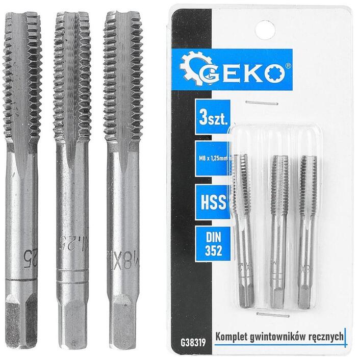Geko Taps, G38319, M8x1,25mm, 3