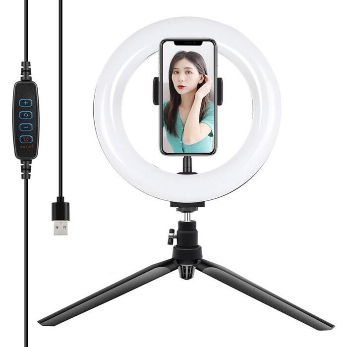 Puluz PKT3073B statīva LED gredzena lampa