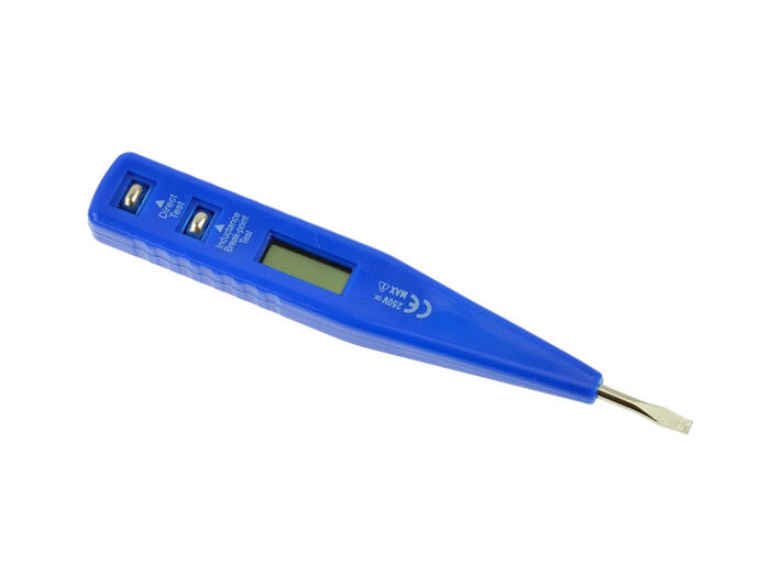 Sprieguma testers ar LCD, 12-250V, 135mm