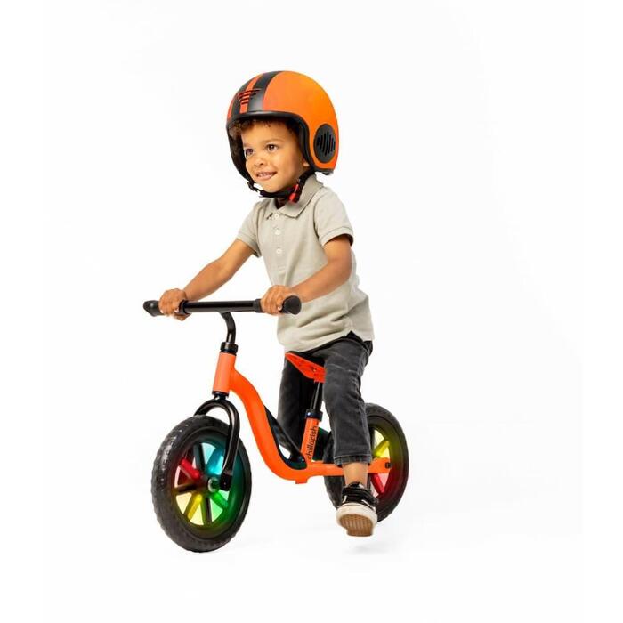 Chillafish Charlie 10" līdzsvara velosipēds, oranžš, ar gaismiņām no 1,5 līdz 4 gadiem (CPCH02ORA)