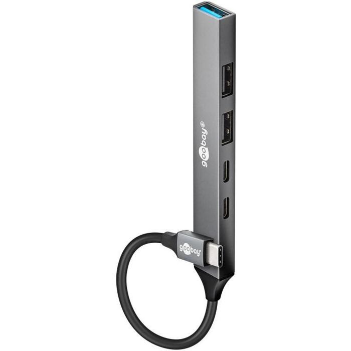 Goobay Dokstacija 74460, USB-C uz USB-C/USB-A