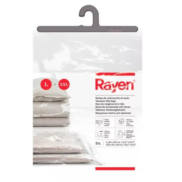 Rayen vakuuma maisu komplekts Basic L+XXL