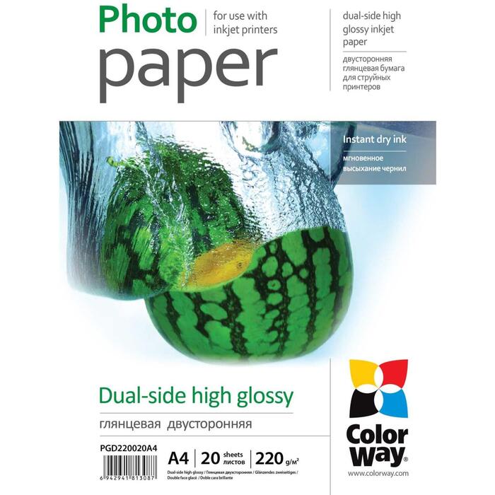 ColorWay PGD220020A4 fotopapīrs, A4, 220 g/m²