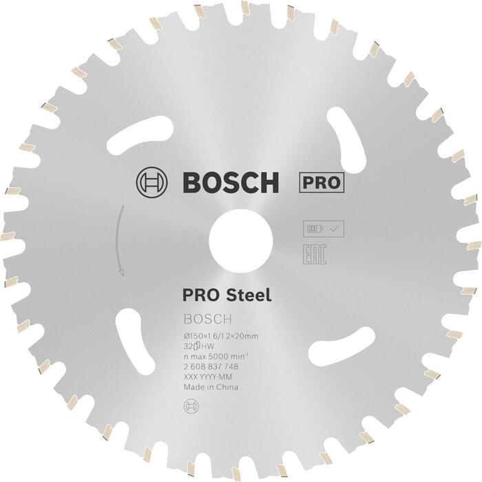 Standard for Steel 150x20x1.6/1.2x32T