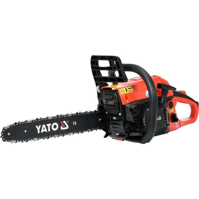 Yato бензопила YT-84901, 1.8кВт, 45.1см³, 400мм, 21м/с, 500см³, 240см³, 40:1, 5.6кг, воздушное охлаждение (YT-84901)