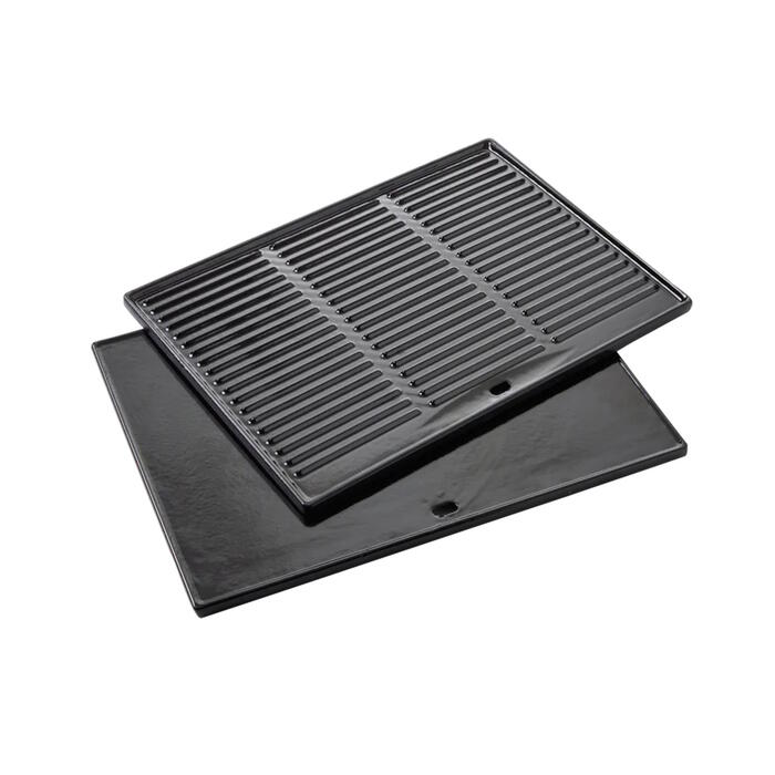 Barbecook Grilēšanas plāksne BC-ACC-7126, 43 x 35 x 2 cm, emaljēts čuguns, melna (BC-ACC-7126)