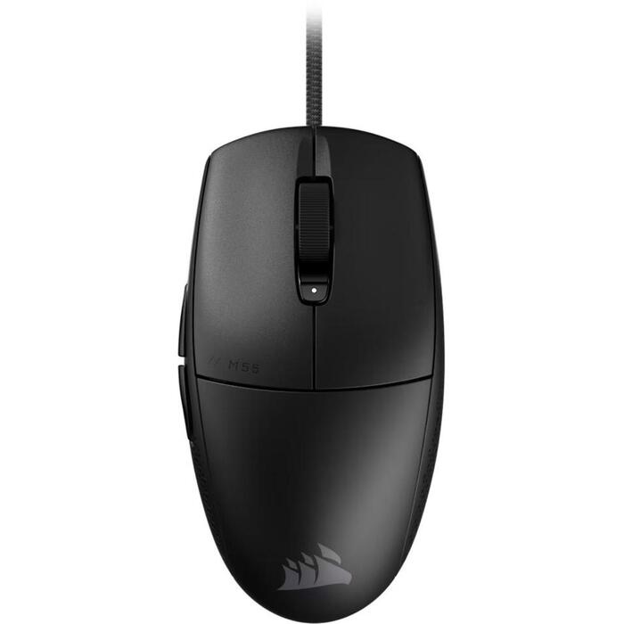 Corsair datorspēļu pele M55 CH-930F000-WW, 16000 dpi, 6 pogas, USB, optiskais sensors, 1.8 m vads, 55 g (CH-930F000-WW)