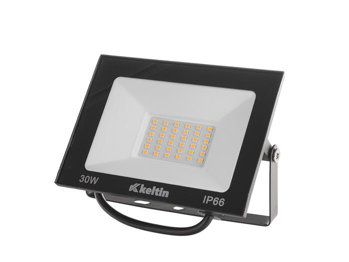 LED prožektors 30W, silti balts 2700K
