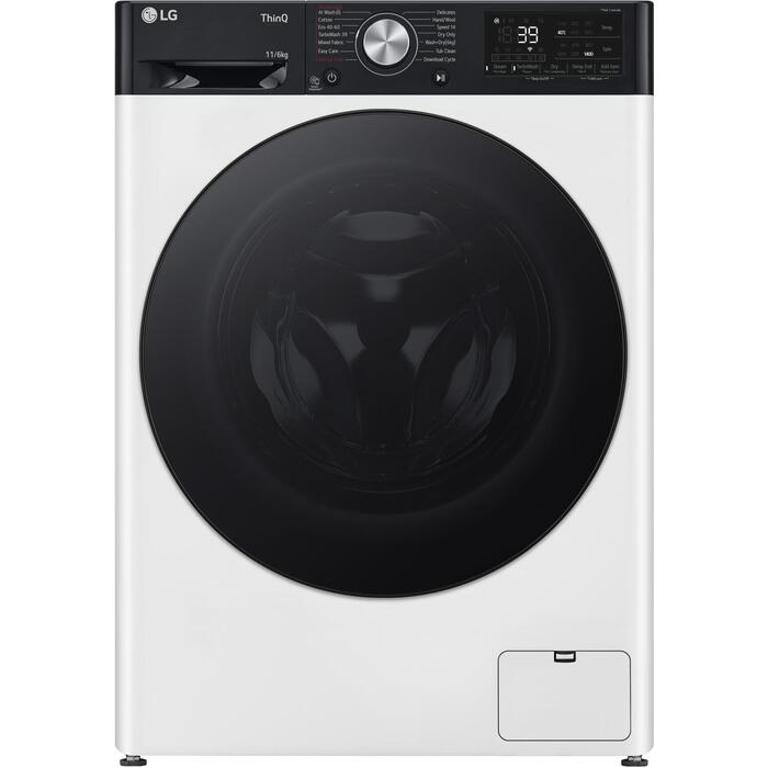 Lg veļas mazgājamā mašīna ar žāvētāju F4DR711S2H, 11 kg, 6 kg, 1400 RPM, tvaika funkcija, Wi-Fi, LED displejs (F4DR711S2H)