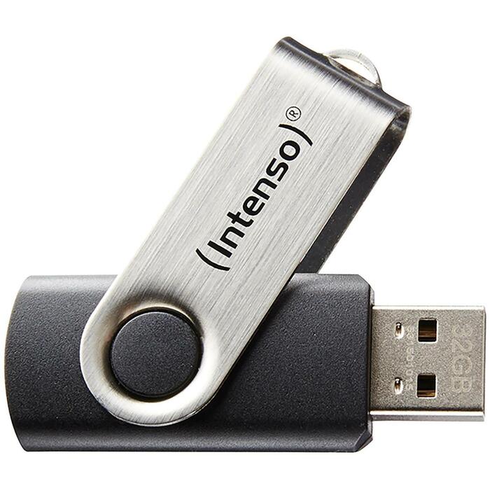 Intenso USB флеш-накопитель 3503460 8 ГБ, скорость чтения 28 МБ/с, скорость записи 6,5 МБ/с, металлический и пластиковый корпус (3503460)