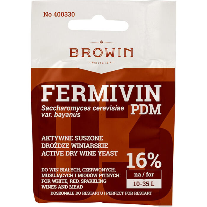 Browin Fermivin PDM sausais vīna raugs