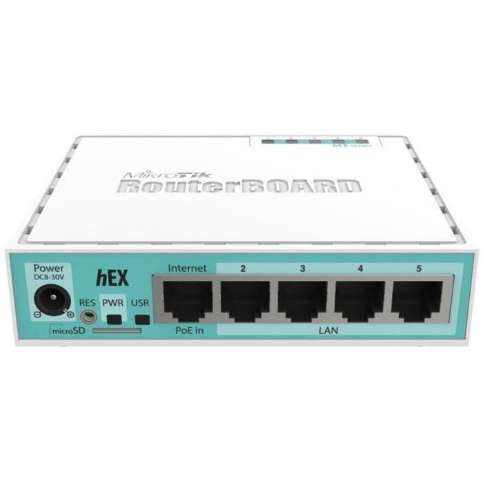 Mikrotik RB750GR3 maršrutētājs 10/100/1000M 5porti, USB