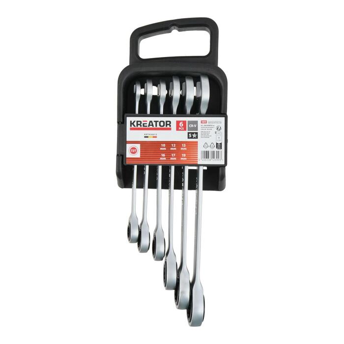 Kombinēto atslēgu komplekts 10-19mm KREATOR KRTH30013
