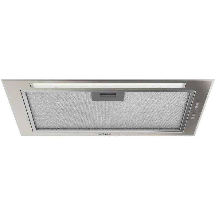 Whirlpool WCTH 63F LEB X встраиваемая вытяжка, 51,4 см, 435 м³/ч, класс B, LED, электронное управление, нержавеющая сталь (WCTH 63F LEB X)