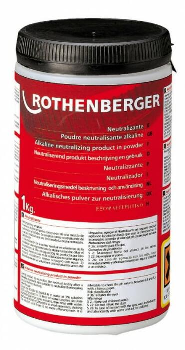 Нейтрализующий порошок для удаления накипи 1 кг, Rothenberger, 61115 (61115)