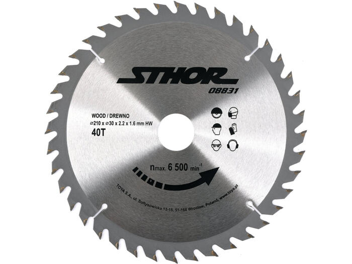 TCT BLADE FOR WOOD D210 T40