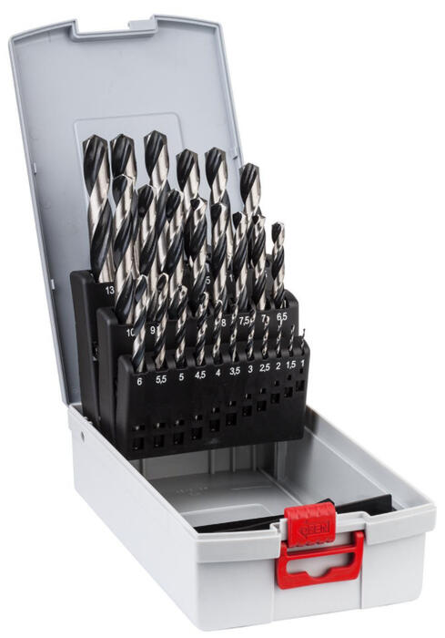 Urbju komplekts metālam, PoinTeQ, 25gab. 1-13 mm, 2608577352, BOSCH (2608577352)