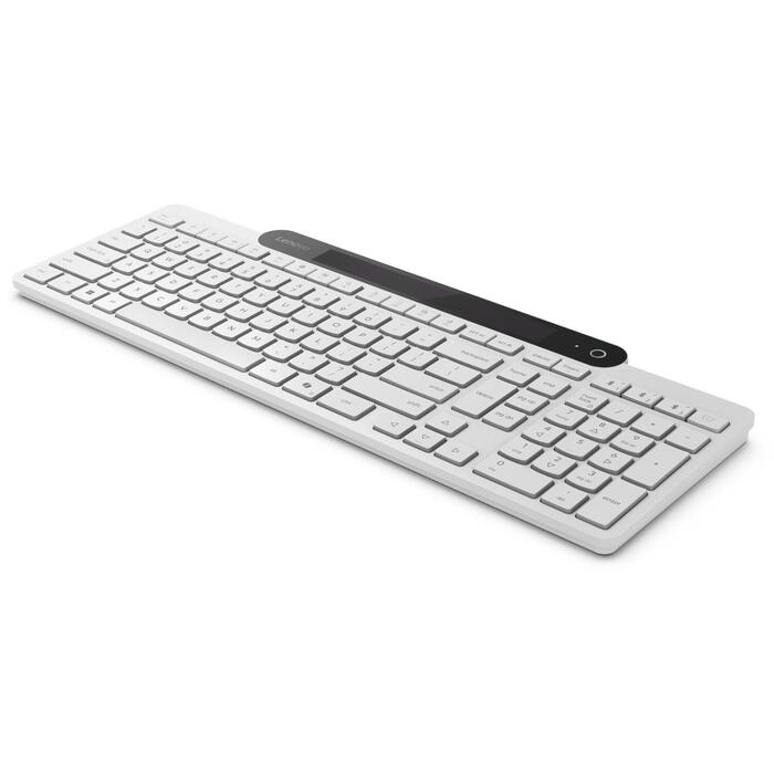 Lenovo 800 Self-Charging klaviatūra GY41R69609, Bluetooth, balta, bezvadu savienojums, Lietuviešu izkārtojums (GY41R69609)