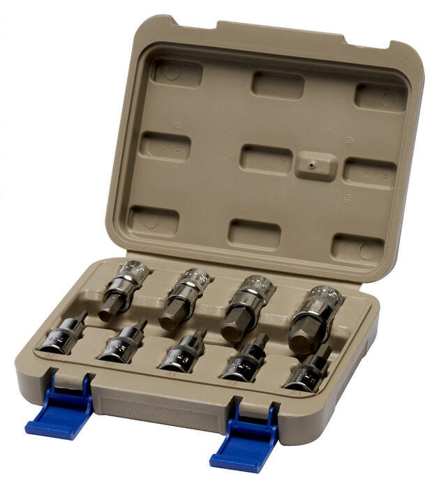 Uzgaļu galviņu HEX komplekts 1/2" (9gab