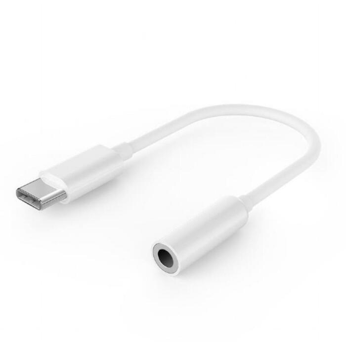 Gembird USB adapteris A-CM-3.5F-01 0.1 m, balts, 1: CDLA USB Type-C (vīriešu)/2: 4-pins 3.5 mm muciņa (sieviešu) (A-CM-3.5F-01)