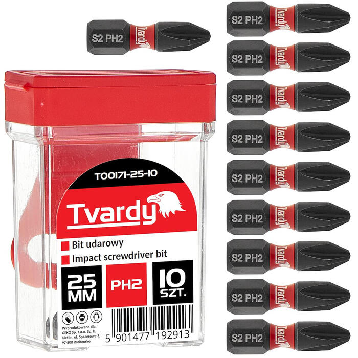 Geko trieciensuzgalis PH2 25mm S2 –