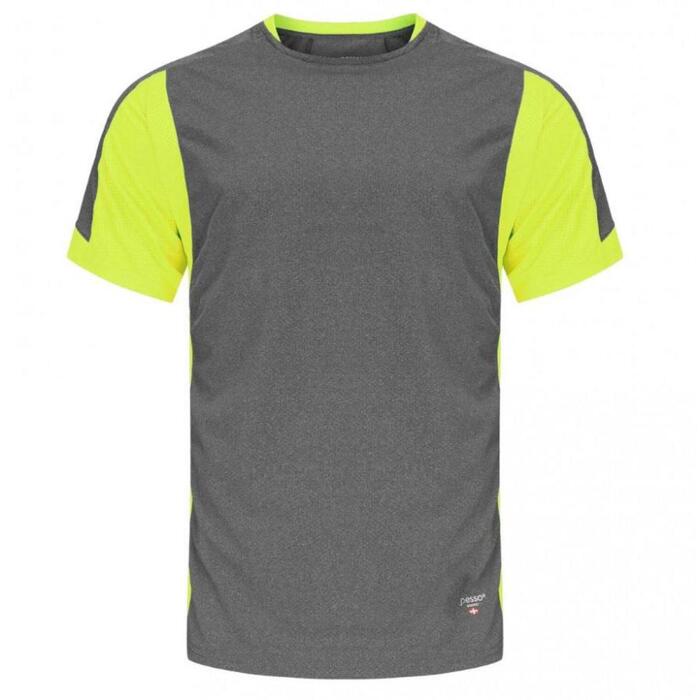 Pesso T-krekls MP205_G-4XL, pelēks/dzeltens, 4XL, 92%