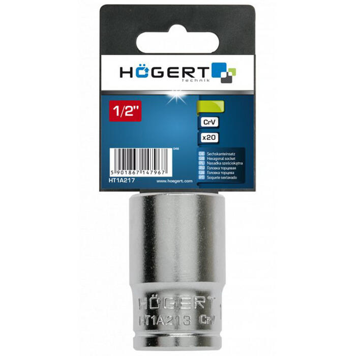 Muciņu atslēga 1/2" 13mm HT1A213 HOGERT (HT1A213)