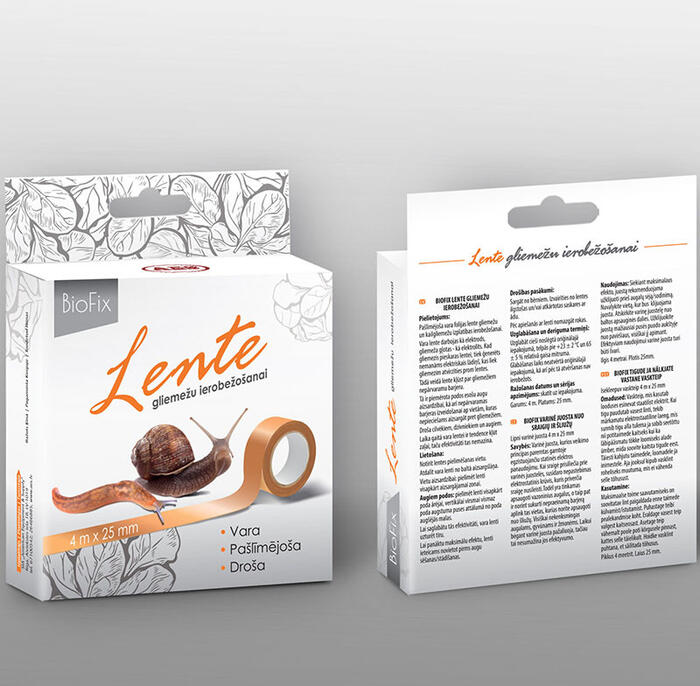 AES Biofix lente gliemežu ierobežošanai 4mx25mm