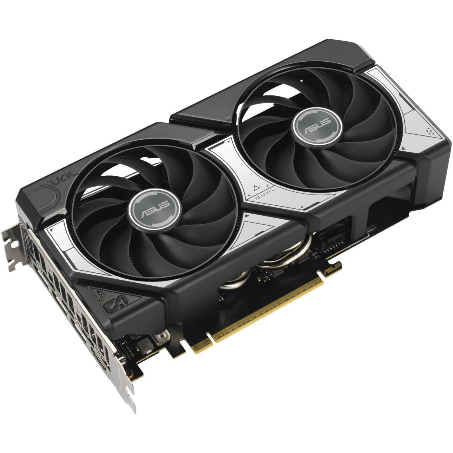 Asus Видеокарта DUAL-RTX5060TI-O8G 8GB GDDR7, PCIe 5.0, 7680 x 4320, 2 вентилятора, 2.5 слота, активное охлаждение (DUAL-RTX5060TI-O8G)