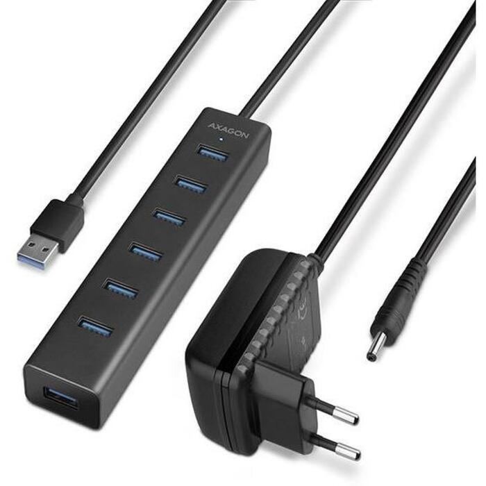 Axagon USB centrmezgls HUE-SA7BP 7 USB