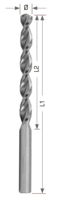 Exact metāla urbis 75665, Ø6,5x63x101mm, DIN338 EX-TL HSSE-Co5, 10gab (75665)