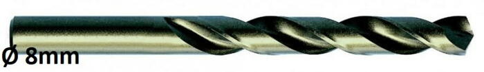 Exact Metāla urbis Ø8,0mm 74080, 0,22kg, DIN338, HSSE-Co5, 10gab (74080)