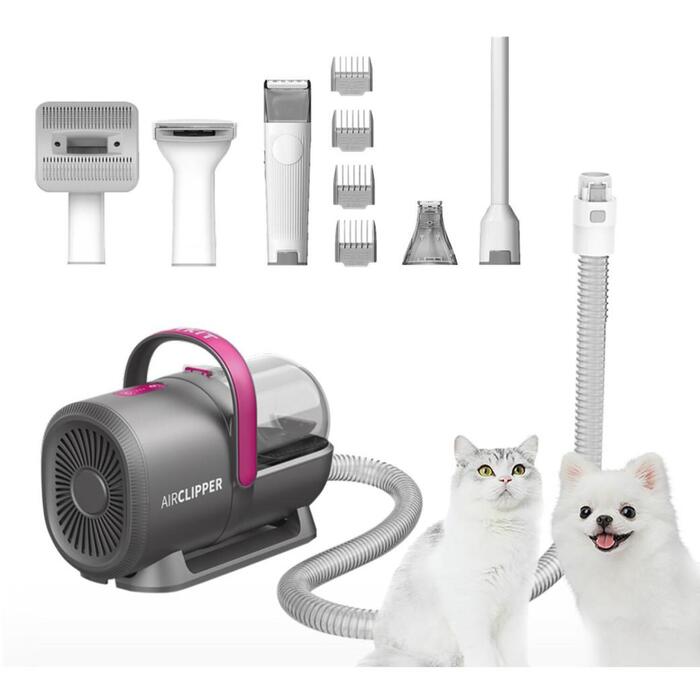 Petkit suņu matu griezējs AIRCLIPPER, 309mm, 140mm, 220mm, pelēka krāsa, 1.4L tvertne, 3 režīmi, 5500-6300 apgr./min (LM4)