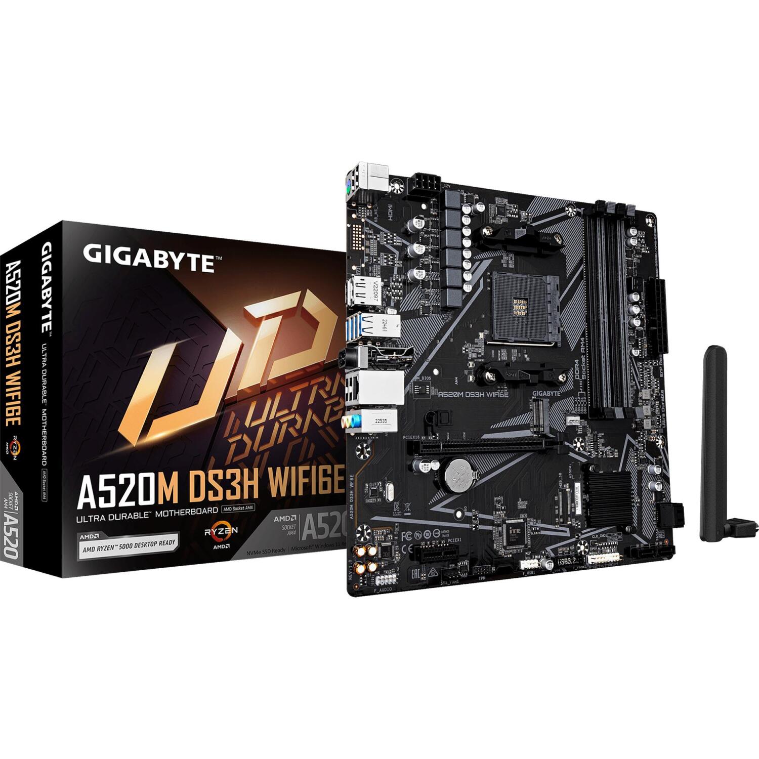 Gigabyte A520M DS3H WIFI6E, A520M DS3H