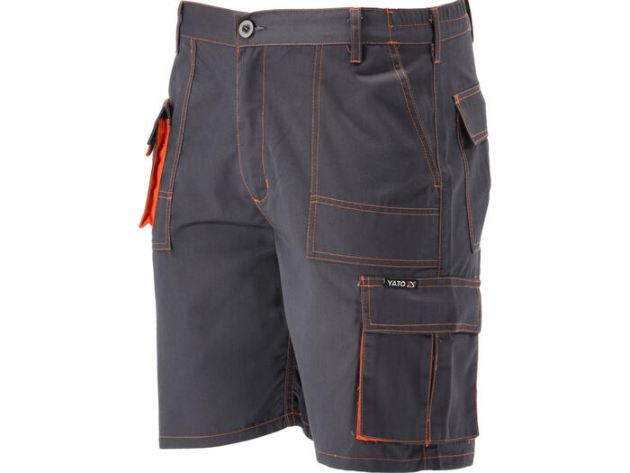 Yato Darba šorti YT-80929, XXL, 245 g/m², 65% poliesters, 35% kokvilna, 7 kabatas, rāvējslēdzējs, pogu aizdare, I kategorija (YT-80929)