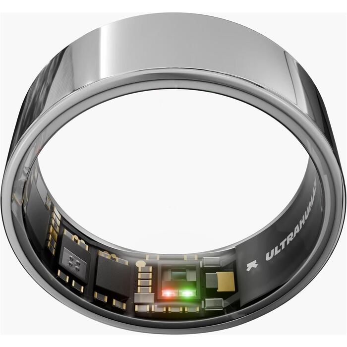 Ultrahuman Умное кольцо Air UHRA-AS-12, размер 12, Space Silver, титан, 24 мАч, Bluetooth 5.0 BLE, 100 м, iOS, Android, VO2 max (UHRA-AS-12)