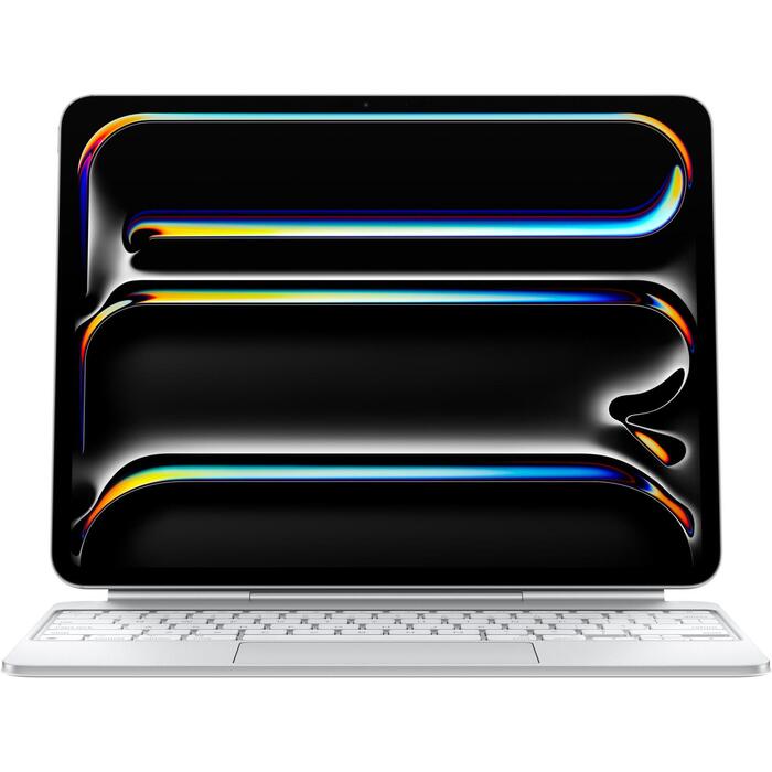 Apple Magic Keyboard для iPad Pro 13 дюймов (M4) MWR43S/A, белый, USB-C, 14 функциональных клавиш, тактильная сенсорная панель (MWR43S/A)