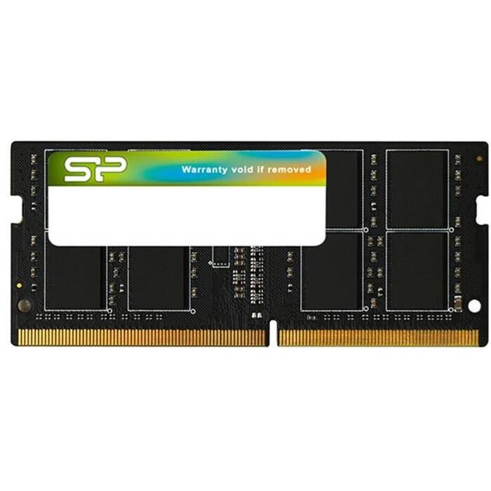 Silicon Power Оперативная память DDR4 SODIMM SP008GBSFU320X02, 8GB, 3200MHz, 1.2V, CL22, черный, 1 модуль (SP008GBSFU320X02)