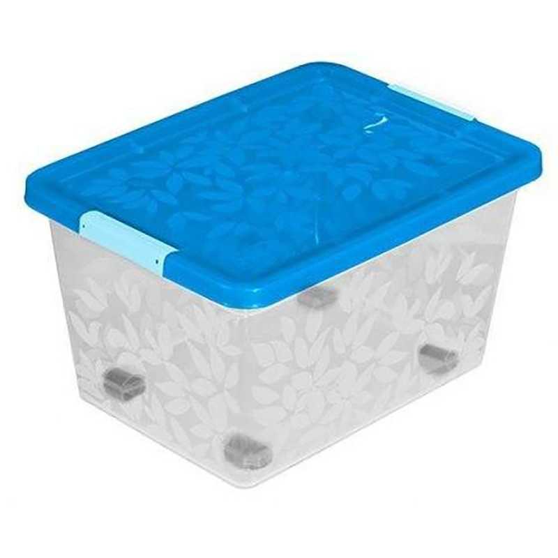 Ящик для хранения Jasmine с крышкой и колесами 55L 8715508 Branq (8715508)