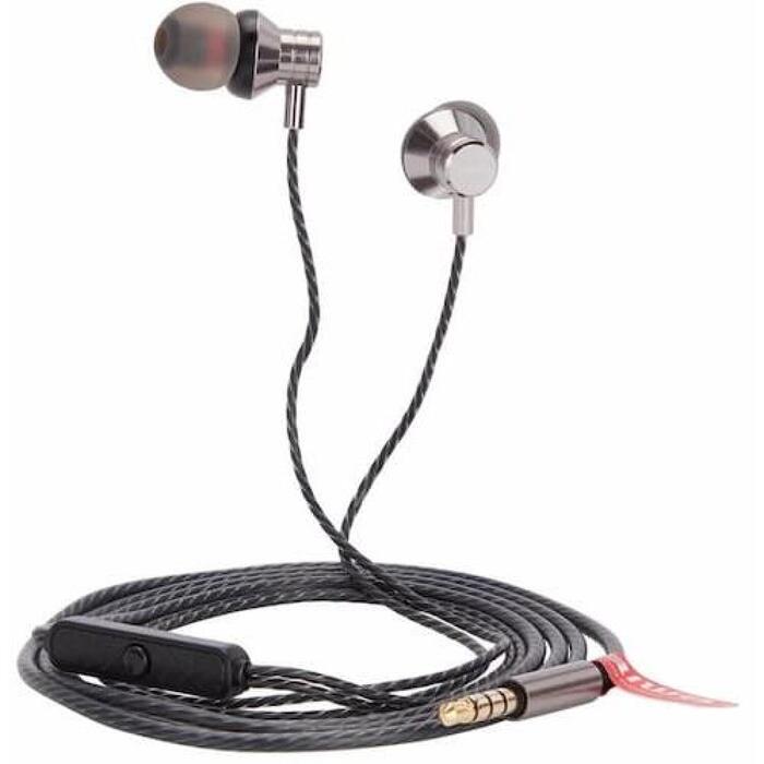 Aiwa ESTM-50SL внутриканальные стереонаушники с микрофоном, 10мм, 16Ом, 20-20000Гц, 99дБ, 3.5мм, 120см (ESTM-50SL)