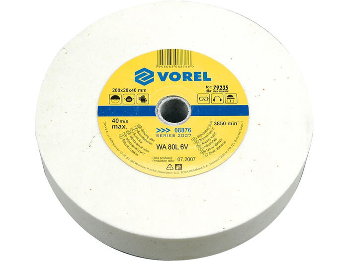 Griešanas disks 200x20x40mm, VOREL, 08876, metāla