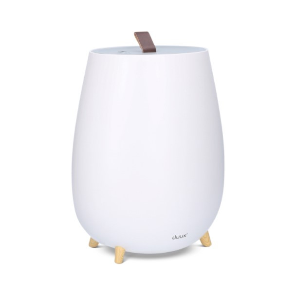 Kluss un energo-efektīvs dizaina gaisa mitrinātājs līdz ~30 m² 12 W Tag 2 ar 2,5 l tvertni un antibaktēriju filtru Balts DXHU15 Duux (DXHU15)