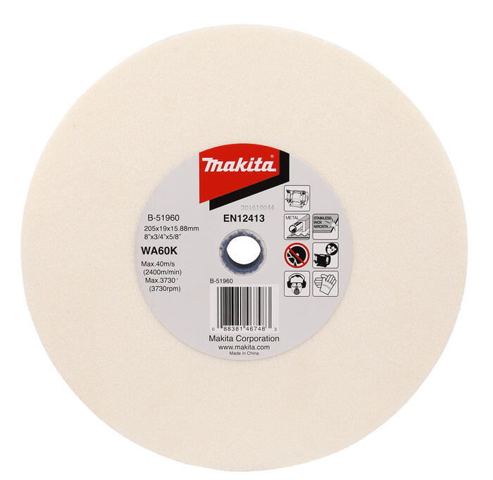Slīpripa 205x19x15,88mm, B-51960 MAKITA (B-51960)