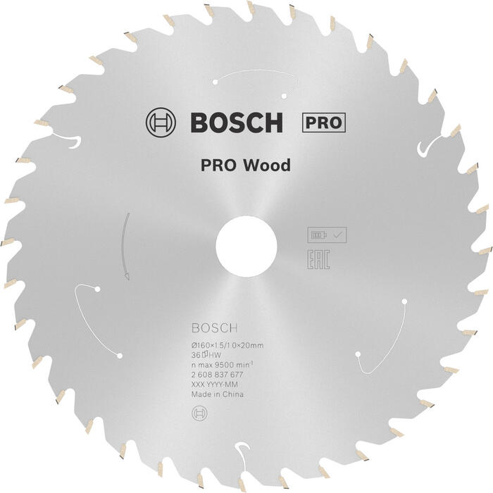 Standard for Wood 160x20/15.875x1.5/1