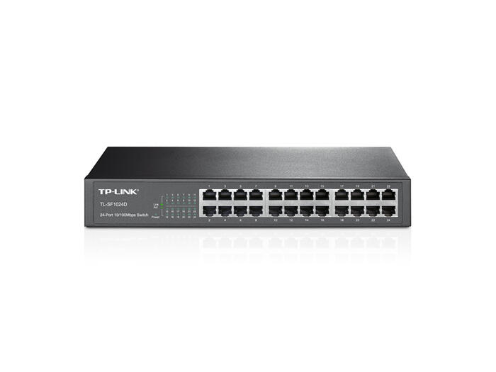 TP-Link TL-SF1024D komutators, 24x10/100Mbps RJ45, 10Gbps
