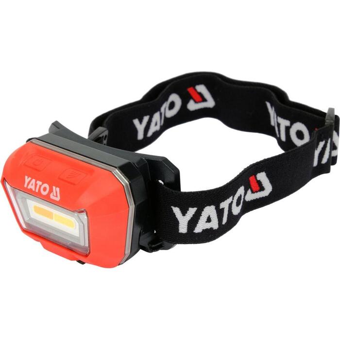 Yato galvas lukturis YT-08490, COB LED, 160lm, 2700K/4500K/6500K, CRI96, IP65, IK07, Li-Ion 3.7V 1500mAh, 3h darbības laiks (YT-08490)