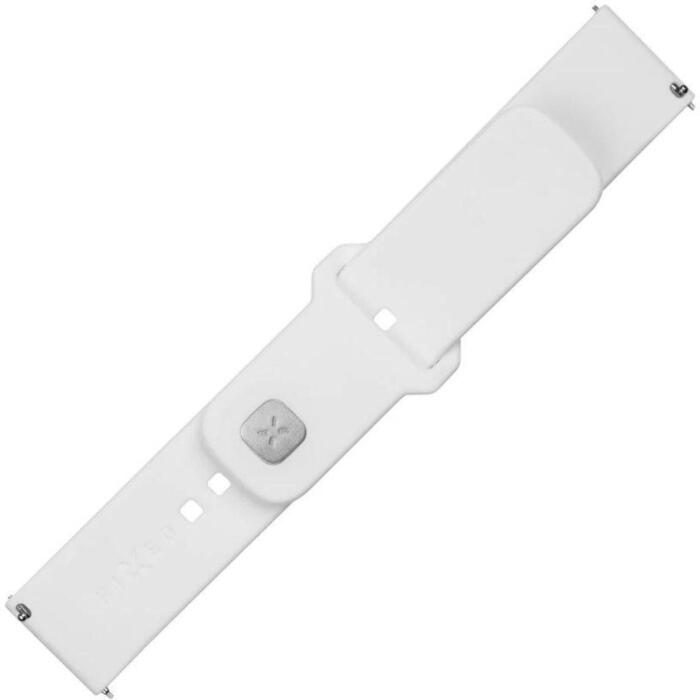 Fixed Спортивный ремешок с быстрой застежкой 22mm, FIXSST2-22MM-WH, 160-235 мм, белый, силикон, Устойчив к поту, Водонепроницаемый (FIXSST2-22MM-WH)